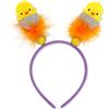 YUNHENTONG Cerchietto Pasqua, Carino Cerchiettoda di Pasqua Bambini, Sentito Fascia Capelli Pasqua Interessante, Cerchietto Pasqua Coniglio Pulcino per Bambini Adulto Festea Tema di Pasqua Accessori (D)