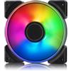 FRACTAL Ventola Fractal Prisma AL-12 PWM ARGB - Sei LED RGB montati su hub indirizzabili individualmente, Pale del ventilatore e anello esterno appositamente progettati, funzionamento silenzioso, Pacchetto da 3 ventole Nere