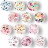 DabbOo 12 Calamite Frigorifero Fiori Colorati e Carini Lavagna Magnetica Frigo Magneti per il Frigo Bambini Bellissimi Magneti in Vetro Adatti per Decorare Frigoriferi,Lavagne,Cucine,Uffici (C)