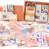 ROEOWENE 410 PCS Scrapbooking Kit Aesthetic Scrapbooking Accessori DIY Scrapbook Adesivi Vintage Stickers Journal Junk Journaling Kit Regalo per Donne Adolescenti Compleanno Natale-Arancione