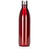 Buwaters Bottiglia da 1 l isolata in acciaio inox, elegante bottiglia isolata, mantiene calda e fredda, coperchi 100% a prova di perdite (rosso, 1 L)