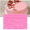 Qcwwy Stampo in Silicone a Forma di Fiore di Ramo, Foglie di Albero, Stampo per Fondente, Caramelle, Torta Al Cioccolato, Stampo Decorativo per Uso Domestico in Cucina