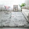 Tinyboy-hbq Tappeto Salotto Shaggy Tappeti a Pelo Lungo,Moderno Soggiorno Camera da Letto Tappeti,Antiscivolo Morbido e Soffice (Grigio Bianco, 160 x 200 cm (Rectangular))