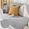 Alishomtll Copridivano 1/2/3/4 posti, universale, impermeabile, per divano ad angolo, a forma di L, antiscivolo, per il divano, per il soggiorno (grigio chiaro, 70 x 70 cm)