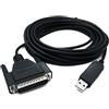 System-S DB25 Cavo 5m RS232 IEEE 1248 maschio a USB 2.0 tipo A maschio