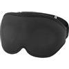 TRIXES Set maschera per dormire oscurante e tappi per le orecchie - Maschera per gli occhi imbottita a pressione zero regolabile - 100% oscurante per viaggiare e dormire comodi