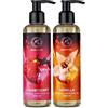 AROMATIKA trust the power of nature Set di Oli per Massaggi Sensuali 2x200ml - Commestibile - Oli Essenziali di Mandorle e Vinaccioli - Olio per Corpo per Lei e Lui - Olio per Momenti Emozionanti - Olio per Massaggi Rilassante