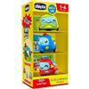 Chicco Rolling Wheels, pattuglia di Auto per Bambini, Veicoli di Polizia Policía Turbo Ball City Patrol, 3 Mini Ruote, Rotolano Come Palline, Multicolore, 10756