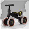 RELOVE Bicicletta senza pedali per bambini 1-3 anni, bici dei bambini, triciclo giocattolo, Triciclo Bambini,Bicicletta Equilibrio per Bambini 1-2 Anni,50 * 18 * 38cm-Nero