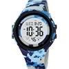 CakCity Orologio digitale da uomo, impermeabile, per nuoto, tattico, da uomo, militare, blu, mimetico, 5 ATM, cinturino in TPU, Airforce Camouflage, 2093-AirforceCamouflage, Aeronautica Militare