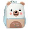 ROLL ROAD Happy Zaino per bambini, zaino scolastico, in poliestere, tasche laterali, spallacci larghi regolabili, maniglia superiore per appenderlo, sistema Magic Fix.
