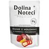 DOLINA NOTECI Cibo umido per cani DNP Sp. z o o. Dolina Cane 300 g di carne di Res con peperoni e pasta, bustina per RAS piccolo/10