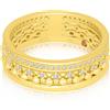 ALFIERI & ST. JOHN Anello sirio in oro giallo con diamanti ct 0,35 misura 16