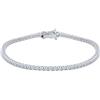 ALFIERI & ST. JOHN Bracciale tennis Alfieri & St John collezione Mirror in oro bianco con diamanti ct. 0,90 colore H purezza SI. Misura 21 cm