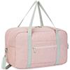Narwey Bagaglio a Mano 40x20x25 Ryanair Borsone da Viaggio Pieghevole Aereo Borsa Palestra Borsa Weekend con Tracolla (Rosa)