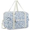 Narwey Bagaglio a Mano 40x20x25 Ryanair Borsone da Viaggio Pieghevole Aereo Borsa Palestra Borsa Weekend con Tracolla (Foglie Blu)