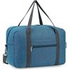 Narwey Bagaglio a Mano 40x20x25 Ryanair Borsone da Viaggio Pieghevole Aereo Borsa Palestra Borsa Weekend con Tracolla (Blu Navy)