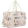 Narwey Bagaglio a Mano 40x20x25 Ryanair Borsone da Viaggio Pieghevole Aereo Borsa Palestra Borsa Weekend con Tracolla (Fenicottero Beige)
