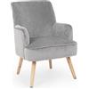 Bizzotto Poltrona Adeline grigio