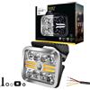 HELLA VALUEFIT LED Faro di profondità - Blade Chrome RE 9 - 12V / 24V - rettangolare - Numero di riferimento: 25 - cristallino - Colore luce: bianco/ambra - Cavo: 500mm - 1FJ 357 199-091