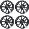 Rial 4x Cerchi Rial Milano 5.5Jx14 ET35 4x100 titanium compatibile con TOYOTA Aveo Corolla Yaris