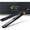 Golden Curl Piastra per Capelli Golden Curl - 5 Anni di Tranquillità - Piastra Professionale 2 in 1 per Lisciare e Arricciare i Capelli - Ferro Hair Straightener Lisciante e Onde (829 Tedesca)