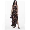 Desigual Gonna a balze con farfalle