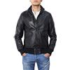 Alberto Zaccagnini Giacca in Pelle da Uomo | Bomber da Uomo in Vera Pelle Nappa Made in Italy | Giubbotto Primaverile | AZ0089 (52)