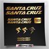 Stickersland Kit adesivi compatibile con telaio Santa Cruz MTB Mountainbike e casco | decals sticker Decalcomanie bici scritte loghi | Stickersland® (Oro Lucido Metallizzato)