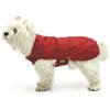 Fashion Dog Cappotto per cani con fodera in pelliccia sintetica, rosso, taglia 39