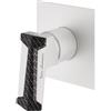 Mariner Lamborghini Hyper rubinetto doccia, per corpo incasso, HYP1990-BO+LEV001C-CBO, Lamborghini Hyper arctic white [Rubinetteria Bagno > Rubinetteria Doccia]
