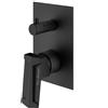 Mariner Lamborghini Hyper rubinetto vasca/doccia per 2-3 uscite, per corpo incasso, HYP1901-NO, Lamborghini Hyper matt black [Rubinetteria Bagno > Rubinetteria Doccia]