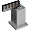 Mariner Lamborghini Raptor miscelatore monocomando in acciaio inox per bocca da appoggio/a soffitto, RAP0054-INPGM, Lamborghini Raptor brushed stainless steel/brushed titanium [Rubinetteria Bagno > Rubinetteria Vasca]
