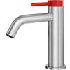 Mariner Lamborghini Spectra rubinetto lavabo in acciaio inox, SPE9953-IN+SPE0099-FL, Lamborghini Spectra brushed stainless steel [Rubinetteria Bagno > Rubinetteria Lavabo]