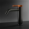 Mariner Lamborghini Spectra rubinetto lavabo in acciaio inox, SPE9953-PGM+SPE0099-FB, Lamborghini Spectra brushed titanium [Rubinetteria Bagno > Rubinetteria Lavabo]