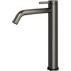 Mariner Lamborghini Spectra rubinetto lavabo in acciaio inox con corpo del rubinetto rialzato, SPE0052-PGM, Lamborghini Spectra brushed titanium [Rubinetteria Bagno > Rubinetteria Lavabo]