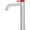 Mariner Lamborghini Spectra rubinetto lavabo in acciaio inox con corpo del rubinetto rialzato, SPE9952-IN+SPE0099-FL, Lamborghini Spectra brushed stainless steel [Rubinetteria Bagno > Rubinetteria Lavabo]