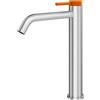 Mariner Lamborghini Spectra rubinetto lavabo in acciaio inox con corpo del rubinetto rialzato, SPE9952-IN+SPE0099-FB, Lamborghini Spectra brushed stainless steel [Rubinetteria Bagno > Rubinetteria Lavabo]