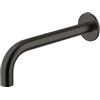 Mariner Lamborghini Spectra bocca in acciaio inox per rubinetto lavabo a parete, SPE0058-PGM, Lamborghini Spectra brushed titanium [Rubinetteria Bagno > Rubinetteria Lavabo]