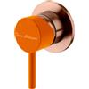 Mariner Lamborghini Spectra rubinetto doccia / rubinetto lavabo in acciaio inox, per corpo incasso, SPE9900-PRS+SPE0103-FB, Lamborghini Spectra brushed copper [Rubinetteria Bagno > Rubinetteria Doccia]
