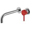 Mariner Lamborghini by Mariner Spectra rubinetto lavabo a parete in acciaio inox, per corpo incasso, SPE9900-IN+SPE0103-FL+SPE0058-IN, Lamborghini Spectra brushed stainless steel [Rubinetteria Bagno > Rubinetteria Lavabo]