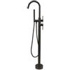 Mariner Lamborghini Spectra rubinetto vasca freestanding in acciaio inox, incluso corpo incasso, SPE0091-PGM+FIX0090TL, Lamborghini Spectra brushed titanium [Rubinetteria Bagno > Rubinetteria Vasca]