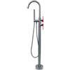 Mariner Lamborghini Spectra rubinetto vasca freestanding in acciaio inox, per corpo incasso, SPE9991-IN+SPE0090-FL, Lamborghini Spectra brushed stainless steel [Rubinetteria Bagno > Rubinetteria Vasca]