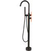 Mariner Lamborghini Spectra rubinetto vasca freestanding in acciaio inox, incluso corpo incasso, SPE9991-PGM+SPE0090-FB+FIX0090TL, Lamborghini Spectra brushed titanium [Rubinetteria Bagno > Rubinetteria Vasca]