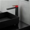 Mariner Lamborghini Hyper rubinetto lavabo con corpo del rubinetto rialzato, HYP9952-NO+LEV001-CFL, Lamborghini Hyper matt black [Rubinetteria Bagno > Rubinetteria Lavabo]
