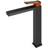 Mariner Lamborghini Hyper rubinetto lavabo con corpo del rubinetto rialzato, HYP9952-NO+LEV001-CFB, Lamborghini Hyper matt black [Rubinetteria Bagno > Rubinetteria Lavabo]
