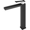 Mariner Lamborghini Hyper rubinetto lavabo con corpo del rubinetto rialzato, HYP9952-NO+LEV001-NOBO, Lamborghini Hyper matt black [Rubinetteria Bagno > Rubinetteria Lavabo]