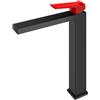 Mariner Lamborghini Hyper rubinetto lavabo con corpo del rubinetto rialzato, HYP9952-NO+LEV001-FL, Lamborghini Hyper matt black [Rubinetteria Bagno > Rubinetteria Lavabo]