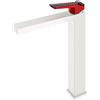 Mariner Lamborghini Hyper rubinetto lavabo con corpo del rubinetto rialzato, HYP9952-BO+LEV001-CFL, Lamborghini Hyper arctic white [Rubinetteria Bagno > Rubinetteria Lavabo]
