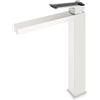 Mariner Lamborghini Hyper rubinetto lavabo con corpo del rubinetto rialzato, HYP9952-BO+LEV001-CBO, Lamborghini Hyper arctic white [Rubinetteria Bagno > Rubinetteria Lavabo]